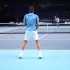 从超近超清的视角体验费德勒ATP决赛赛前热身拉球