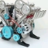 组装土星文化V8发动机