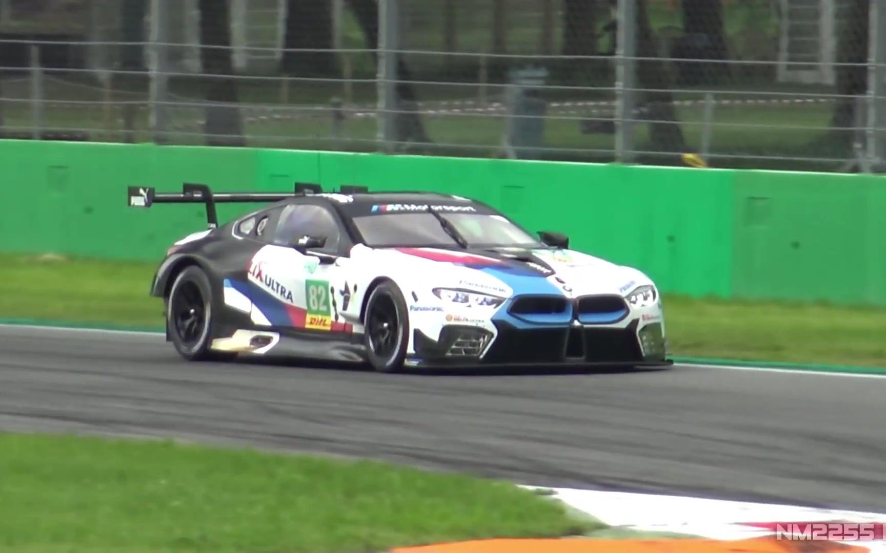 [60FPS]蒙扎实拍:2019 BMW M8 GTE 测试日 - 响亮回火 & 双涡轮 V8 声浪! ( 1080 X 1920 50fps )