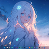 【4K】Wallpaper 动态壁纸[星空と少女