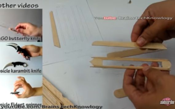 教你用冰棒棍做袖剑part1youtube搬运