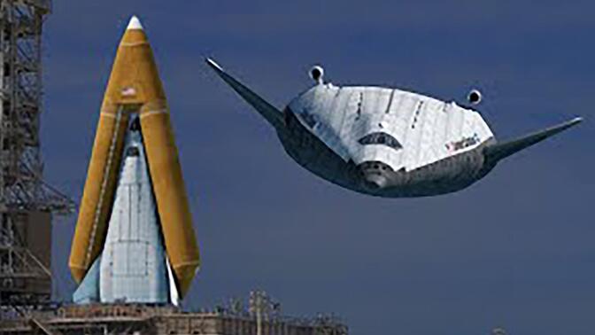 洛克希德公司LS-200星际快帆号太空飞机模拟动画