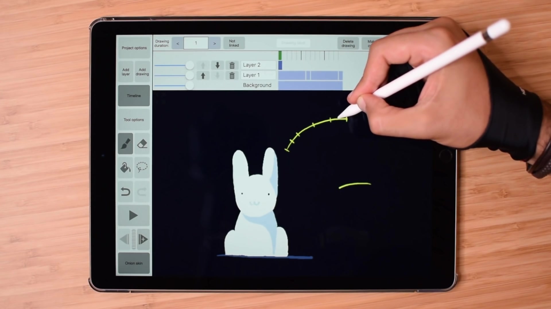 [ipad绘画]animation with ipad pro (frame by frame using rough