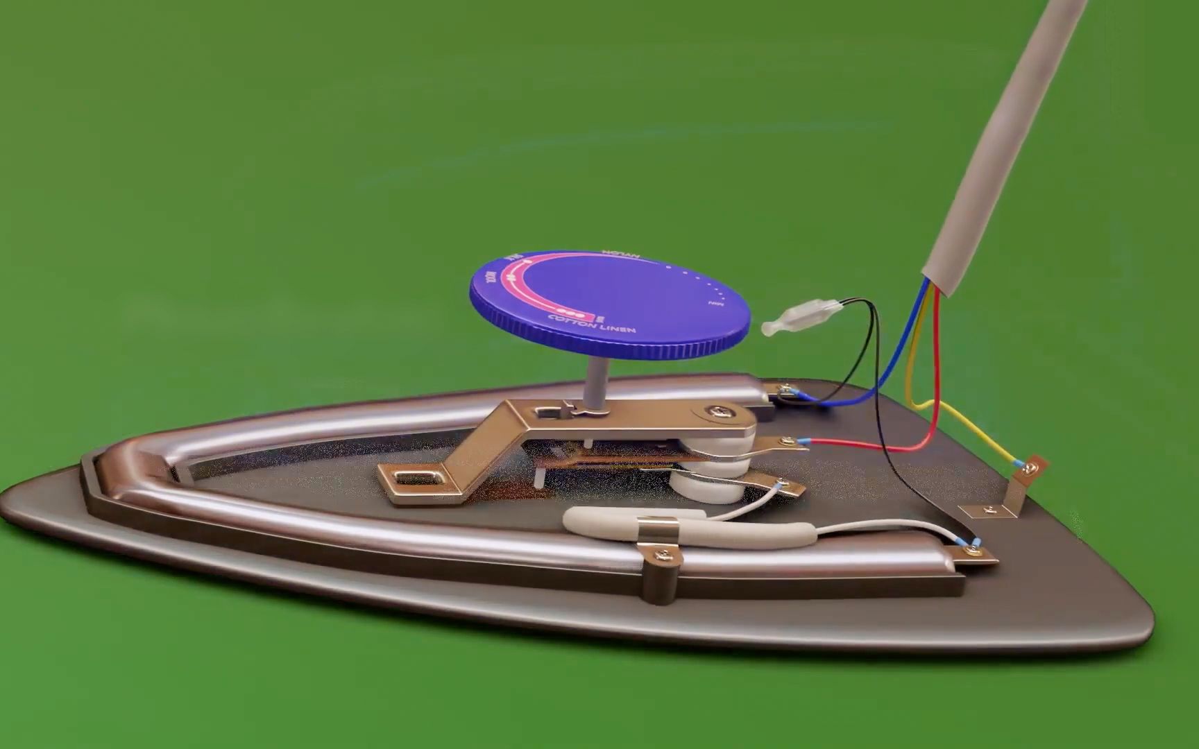 电熨斗是如何防止过热的？3D动画演示工作原理！
