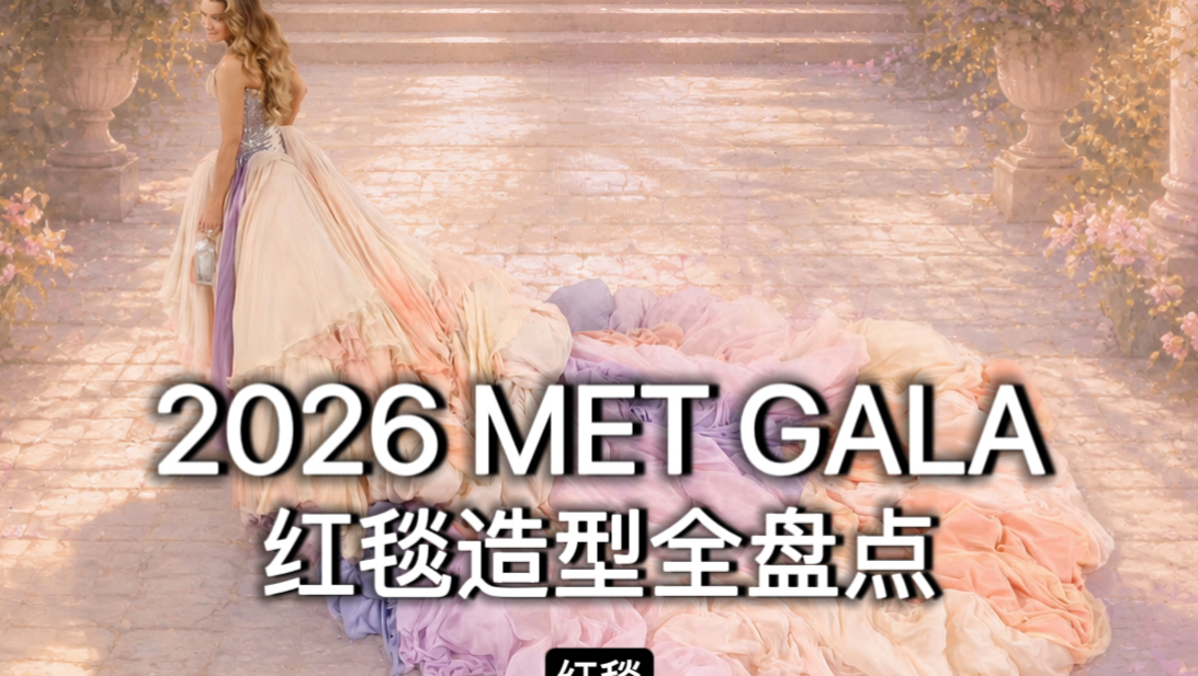 2026 METGALA（时尚即艺术）红毯全盘点！2026 met gala "Fashion is Art"红毯造型解析