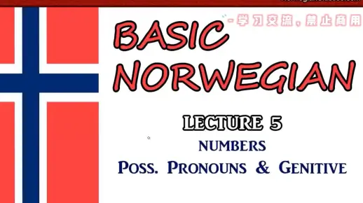 【搬运｜挪威语教学课程】LECTURE 05