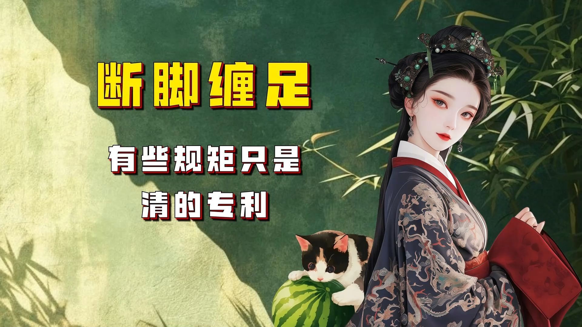 【吃瓜蒙主】断脚缠足，有些规矩只是清的专利