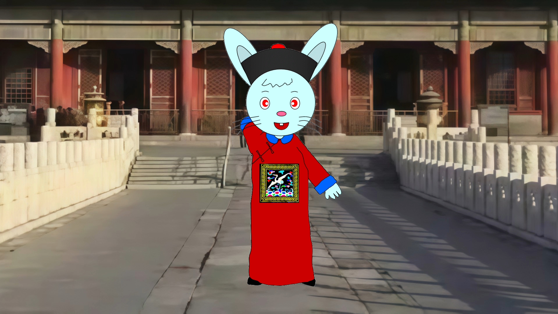 官吏形态的小兔阿布