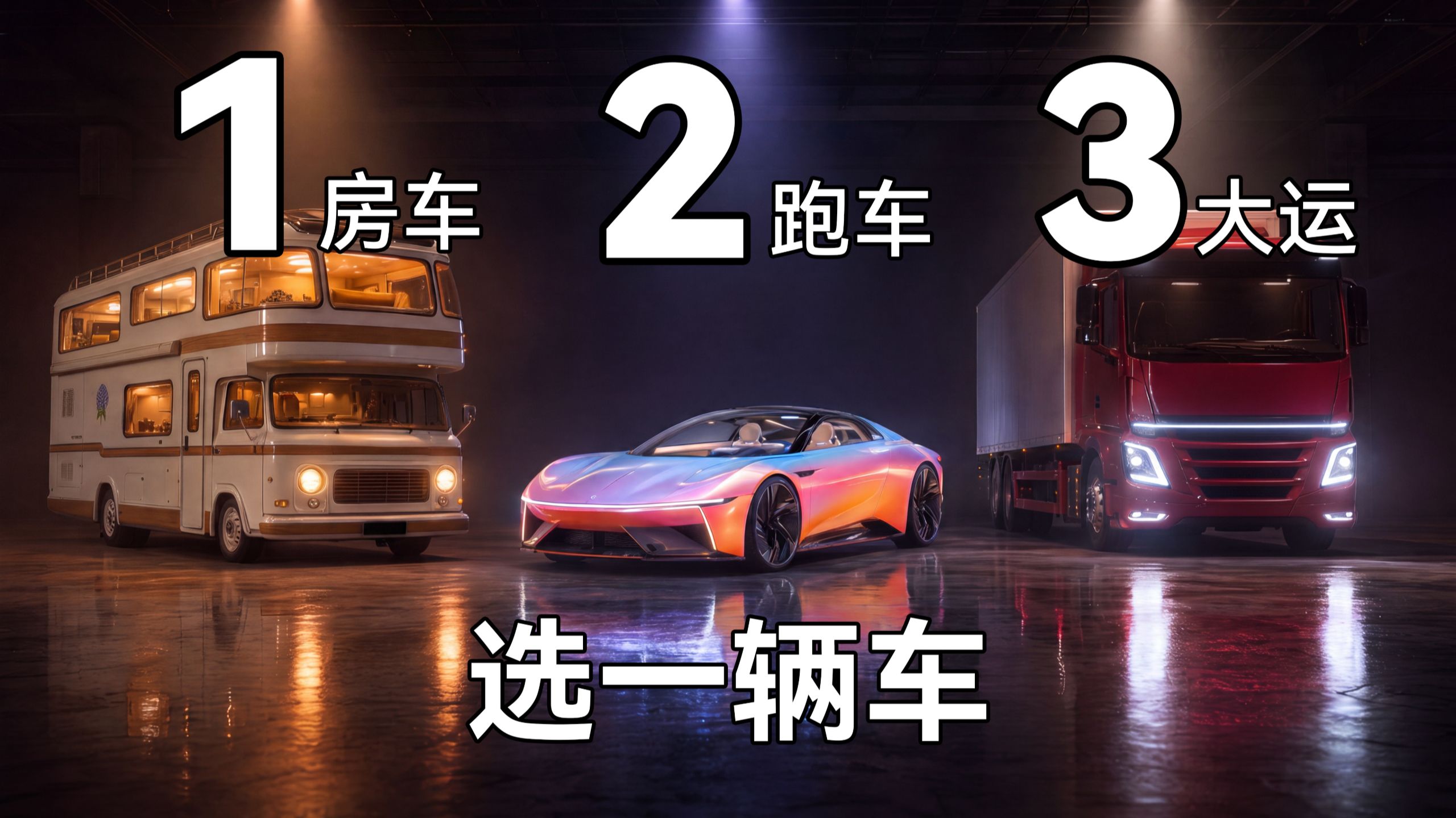 选一辆车，决定你接下来的旅途