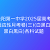 贵阳第一中学2025届高考适应性月考卷(白黑白黑白黑白)各科试题