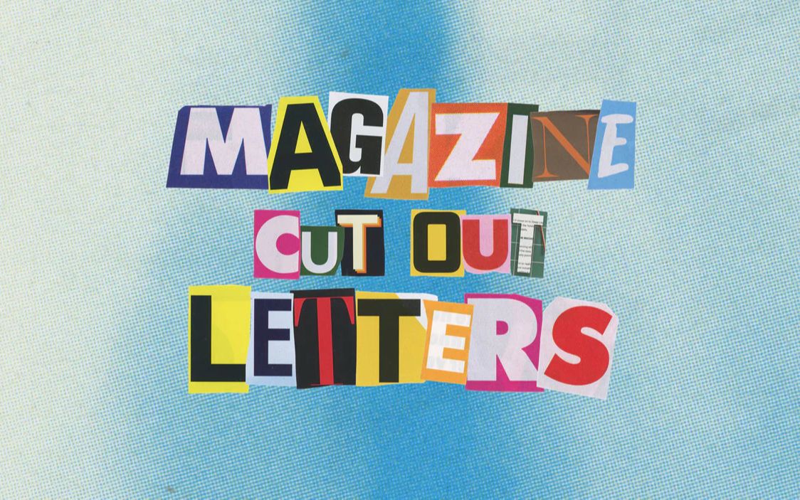 Magazine 500多种复古拼贴元素杂志剪纸 字母 数字 符号 PNG + Animations动画 平面海报图形、影视制作高品质素材