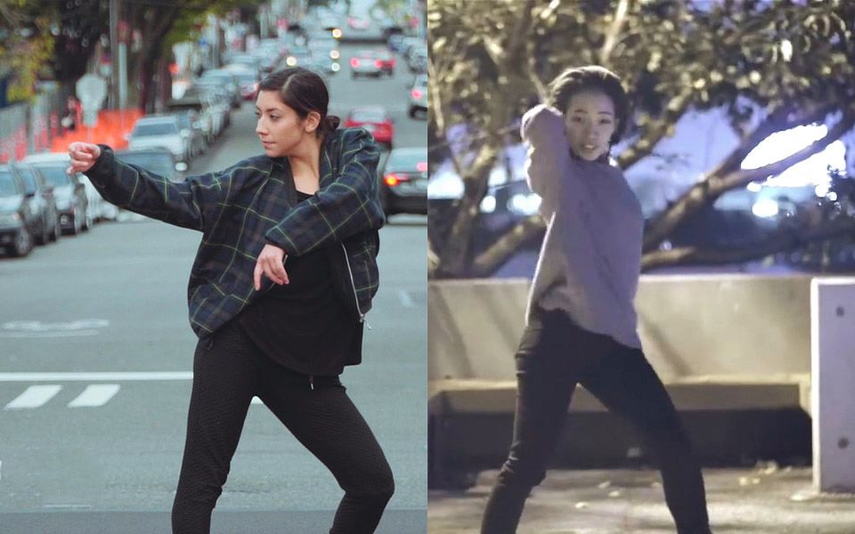 两段小清新 waacking freestyle