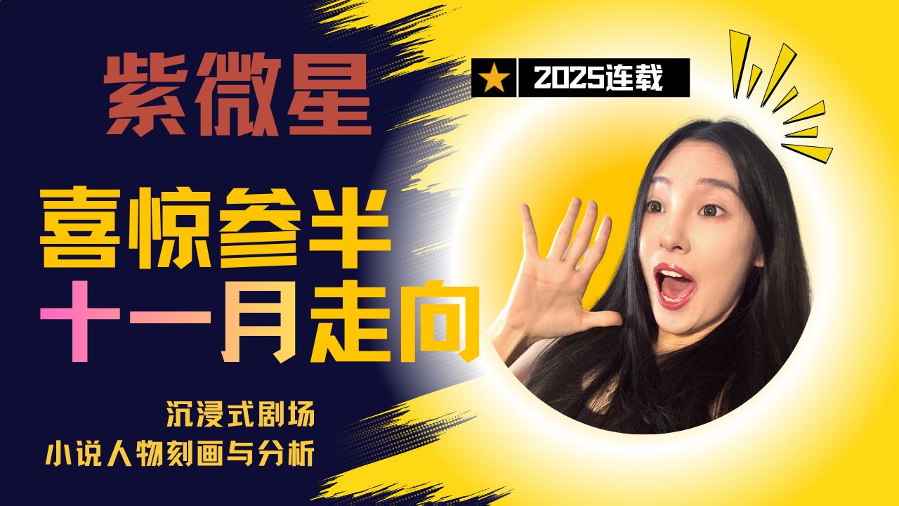 【紫微星】十一月走向，喜惊参半——小说人物刻画分析