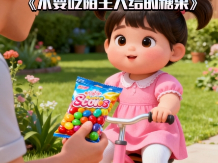 儿童睡前故事《不要吃陌生人给的糖果》