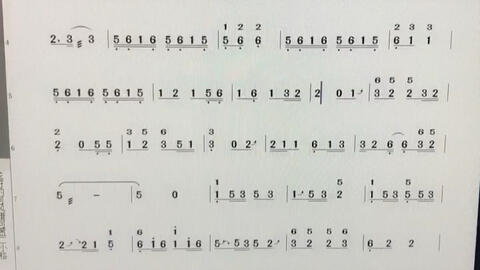 葫芦丝是我的好朋友曲谱_笛子是我的好朋友曲谱(4)