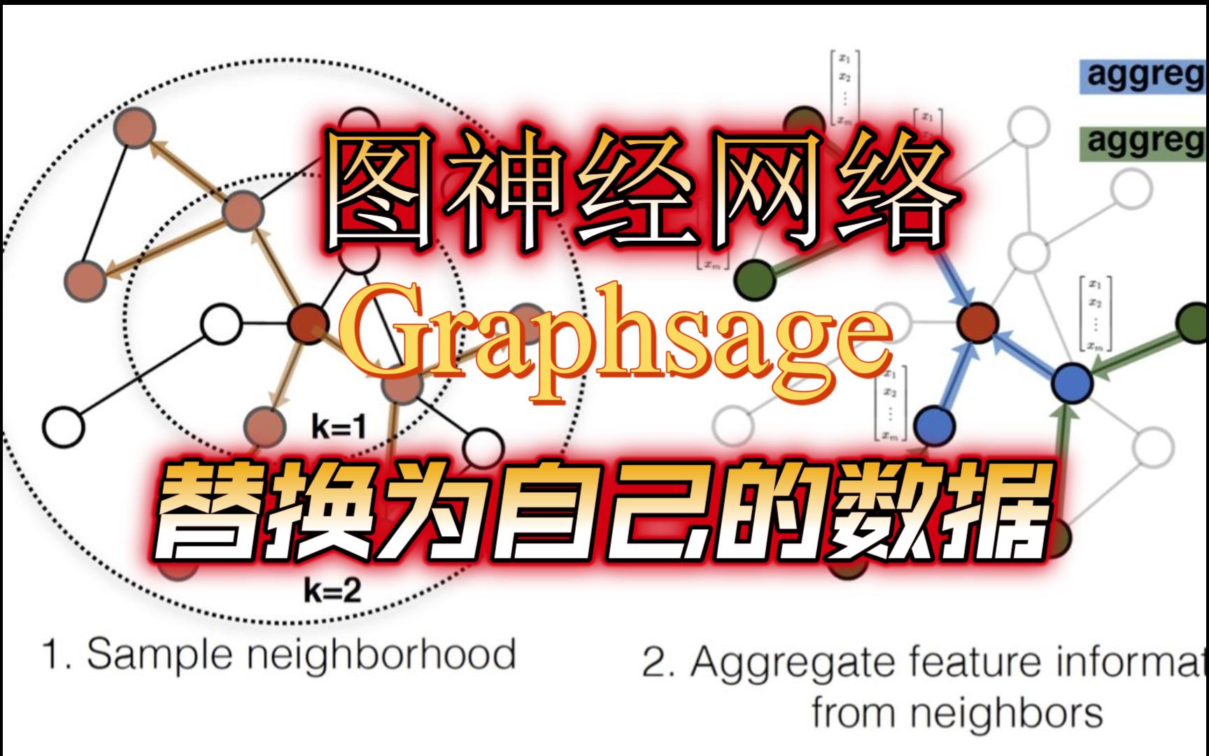 图神经网络Graphsage如何快速替换为自己的数据，两条路径