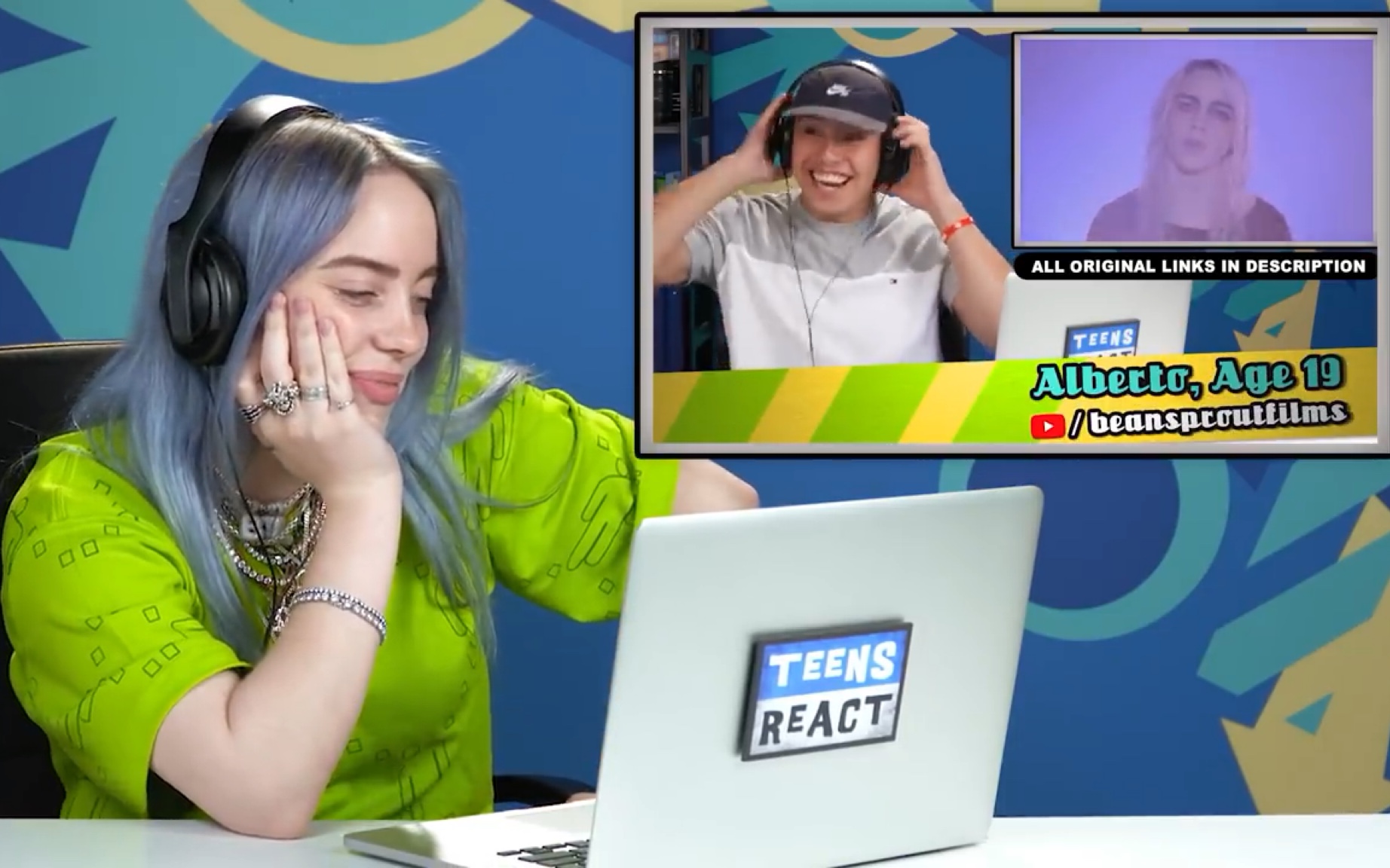 Billie Eilish Reacts To Teens React To Billie Eilish_哔哩哔哩_bilibili