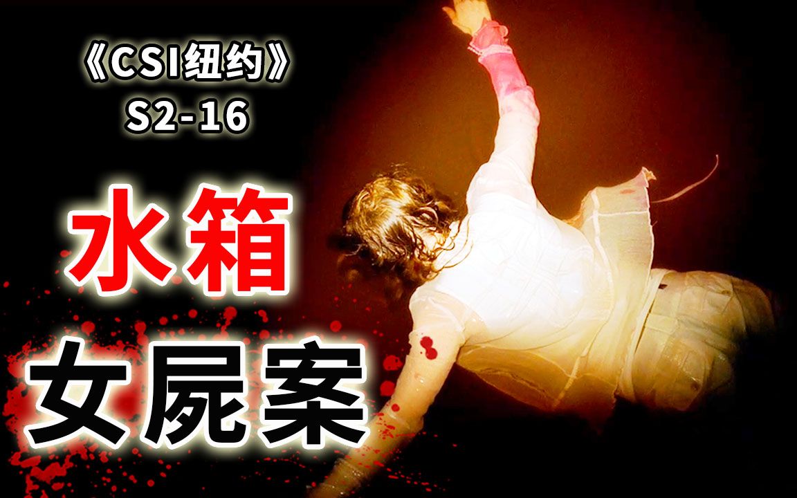 水箱里泡著一具割腕女尸，住客洗澡被淋了满身血水《CSI纽约》S2-16