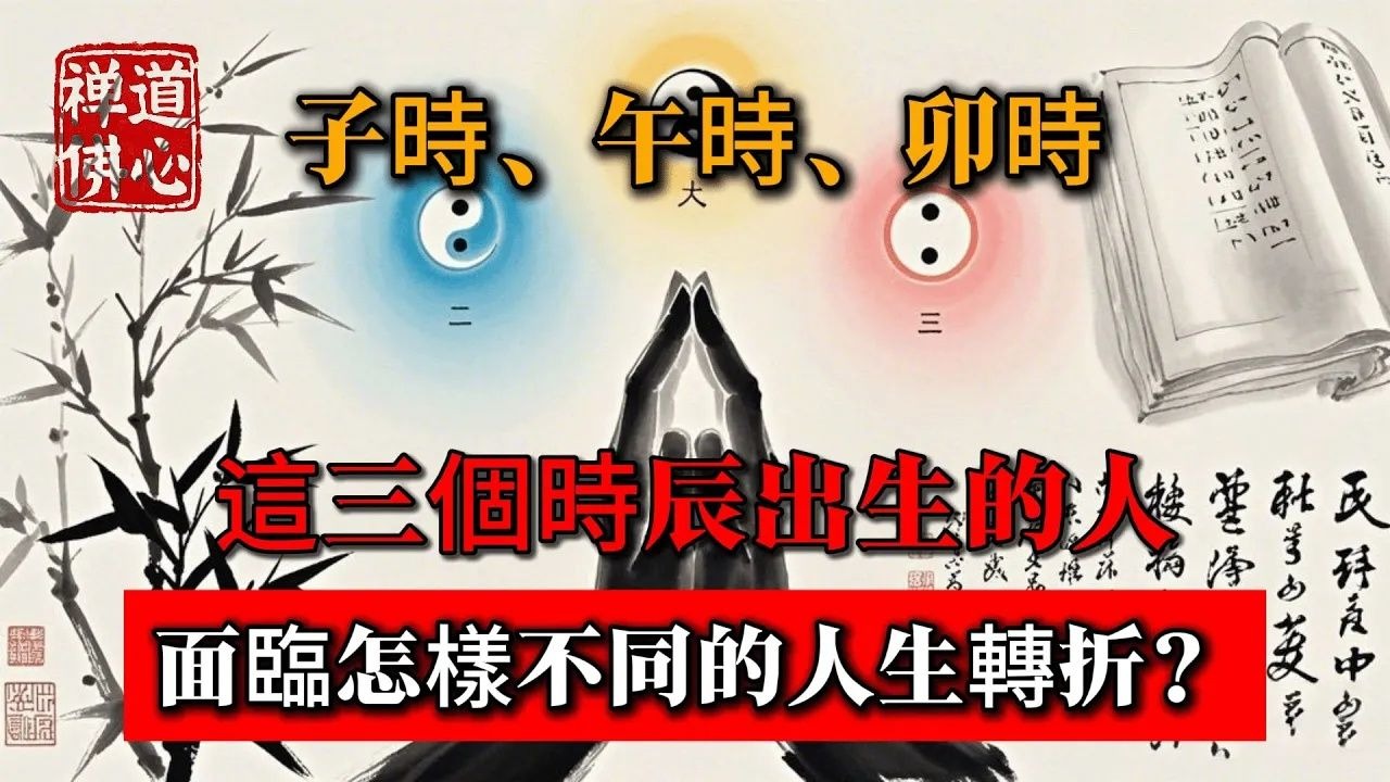 子時、午時、卯時：這三個時辰出生的人面臨怎樣不同的人生轉折？ #佛教 #禪學 #禪道 #佛教故事 #佛教文化 #修心修行 #禪道佛心 #禪悟人生 #南無阿彌陀佛