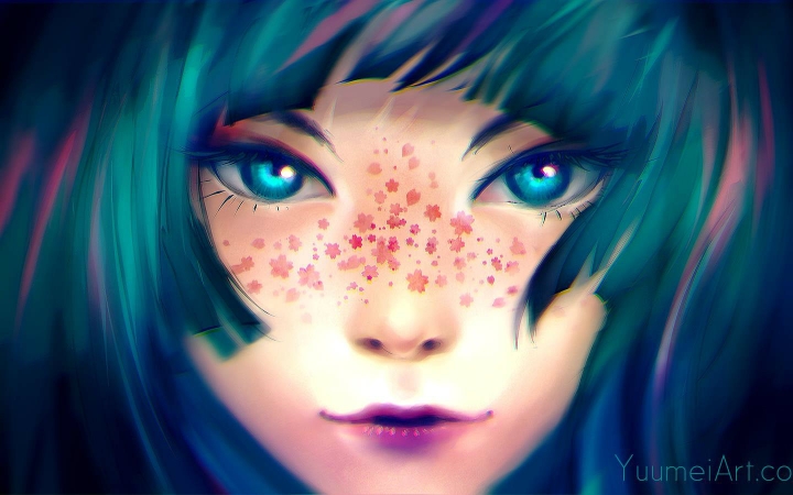 【yuumei】樱瓣雀斑 一小时sai ps速涂