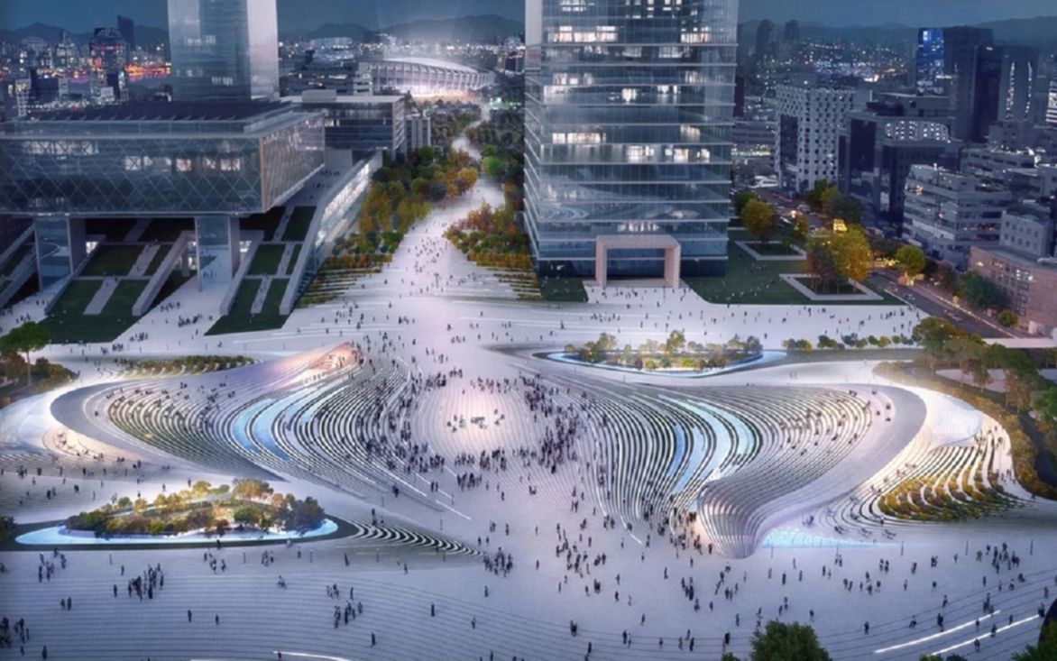 建筑概念及生成逻辑研习：扎哈哈迪德建筑事务所江南联运中转中心方案Gangnam Intermodal Transit Centre proposal