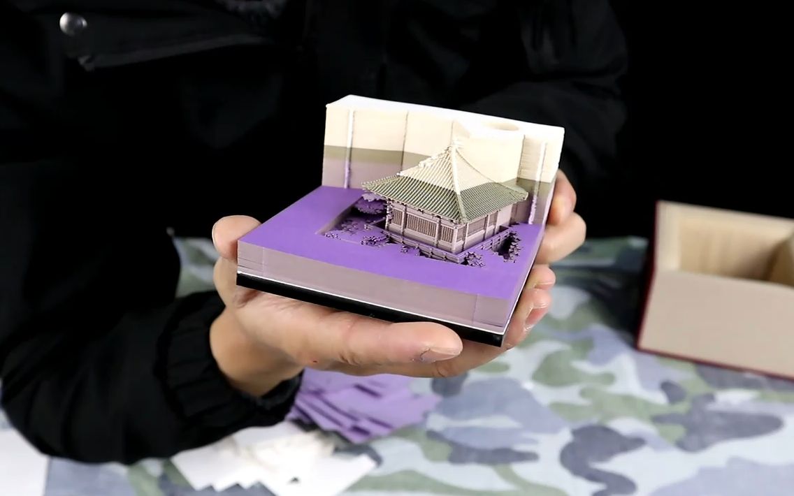 开箱测评3D立体便利贴，258块钱一本，撕一页一块多就没了