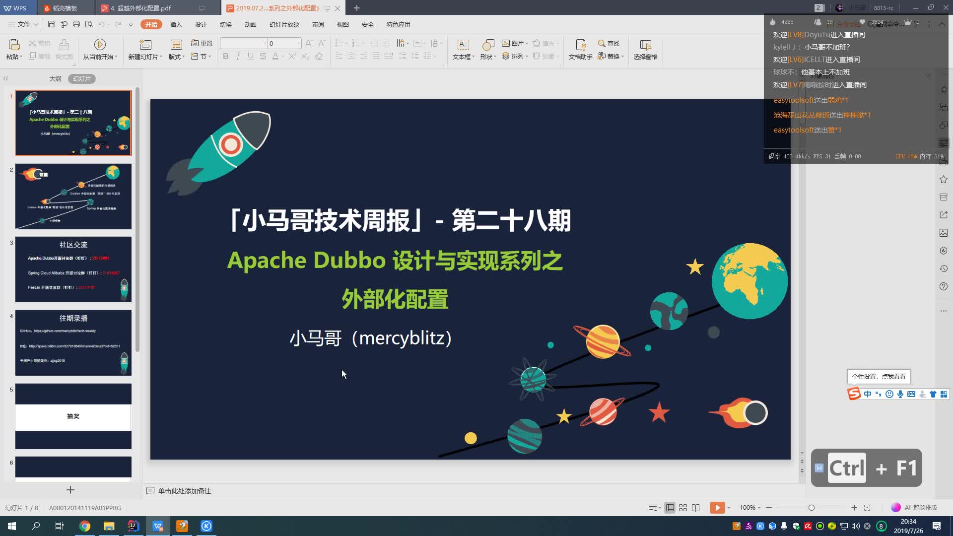 2019.07.26 「小马哥技术周报」 第二十八期 Apache Dubbo 设计与实现系列之外部化配置哔哩哔哩bilibili