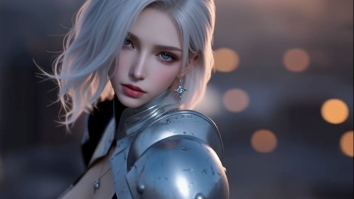银色战姬-AI真人CG