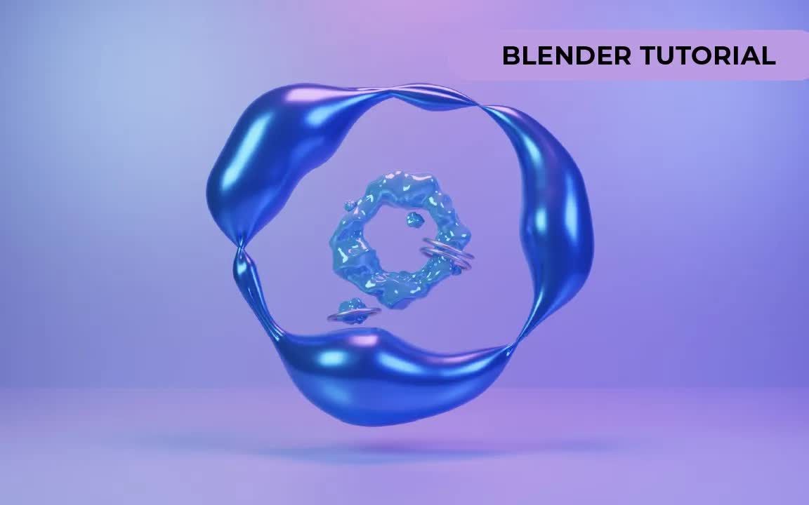 Iblender中文版插件 Blender 3d 初学者教程：抽象形状流体 金属电镀材质镀铬效果 教程blender插件 哔哩哔哩 Bilibili