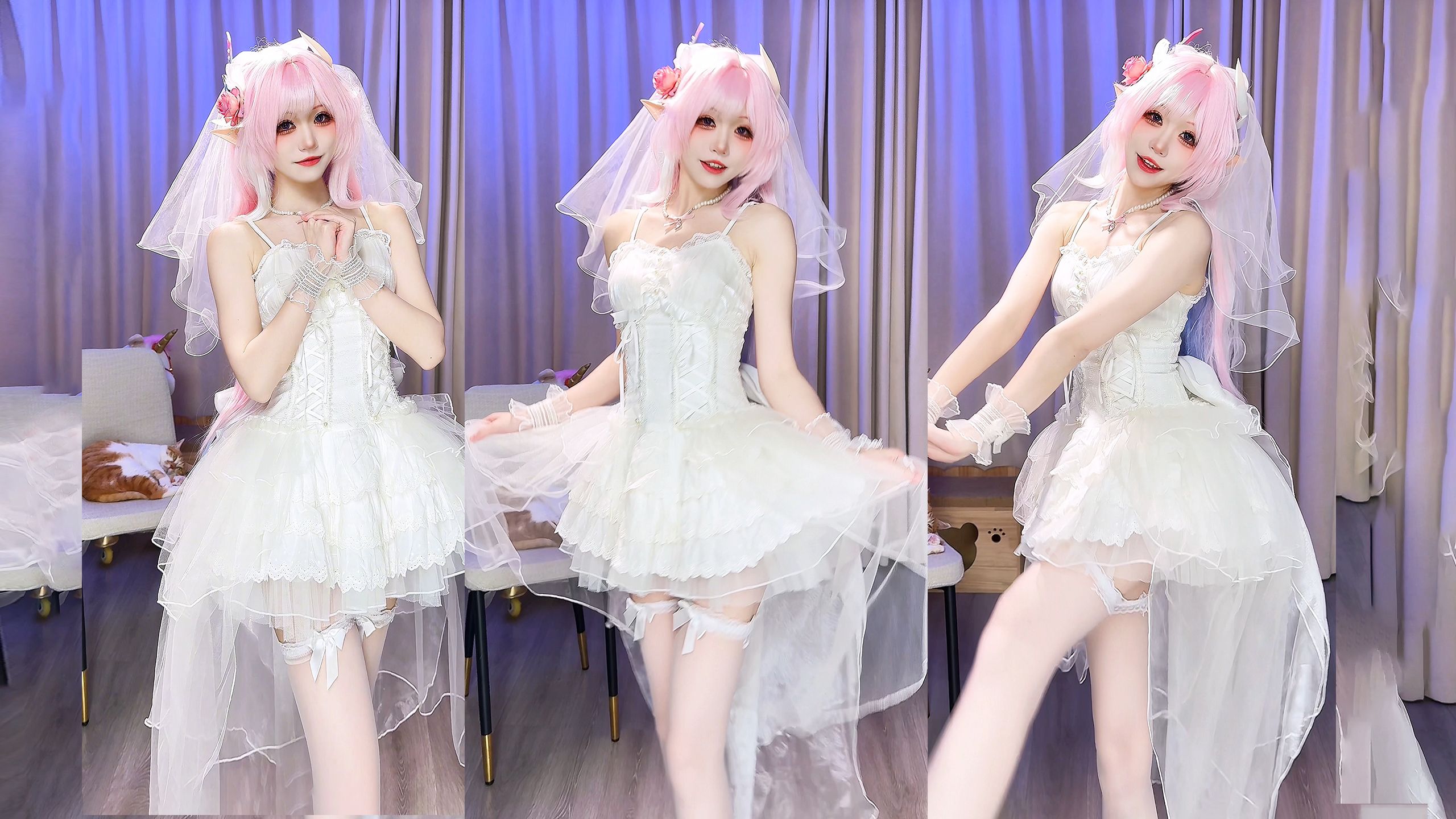 穿着婚纱来见你啦~o(*////▽////*)q~