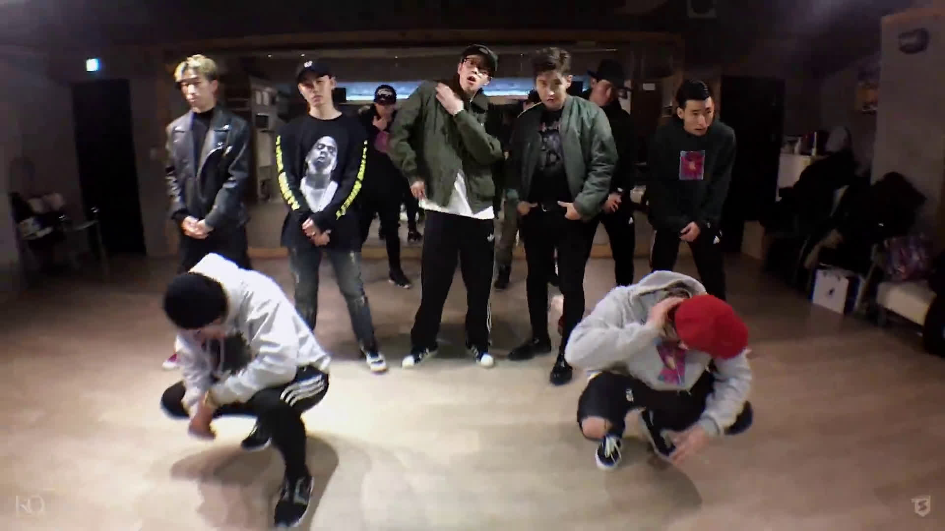 block b bastarz - make it rain 练习室 1080p