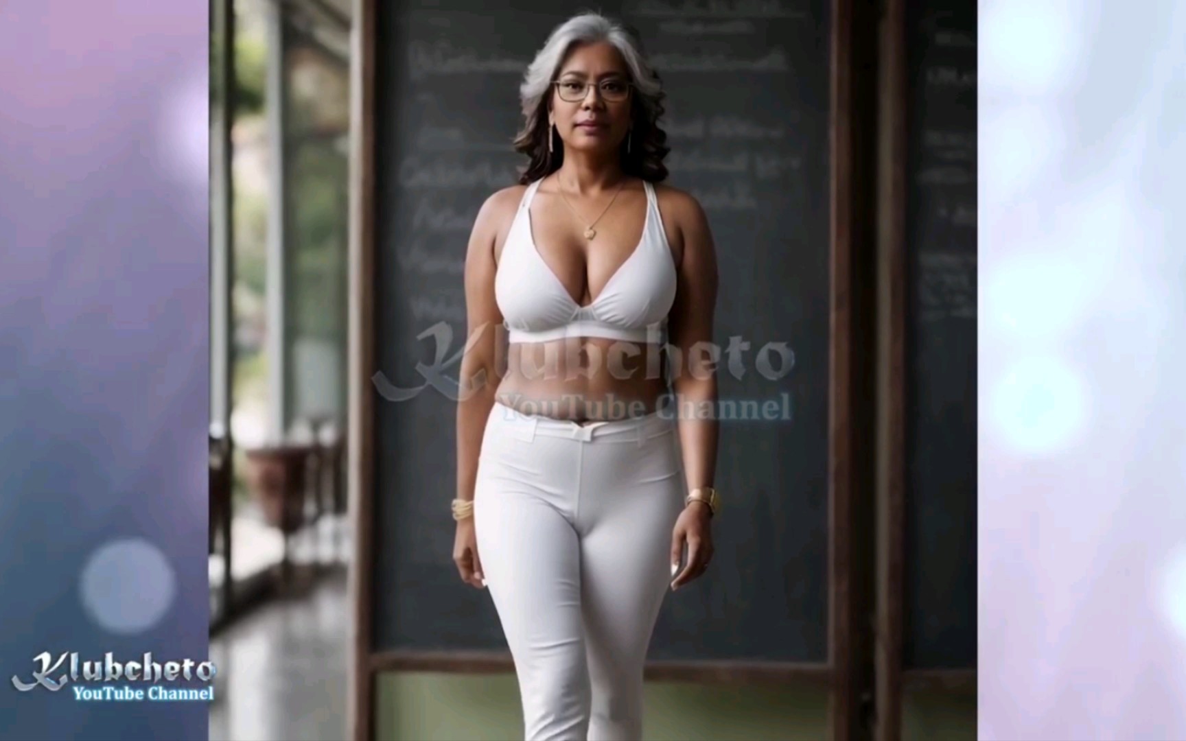 AI Hot Mature Woman|Lingerie Pantyhose Mini Skirt|Attractive Old Woman NSFW