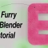 iBlender中文版插件Text Effects 教程3D 毛茸茸的文字 LOGO Blender Blender