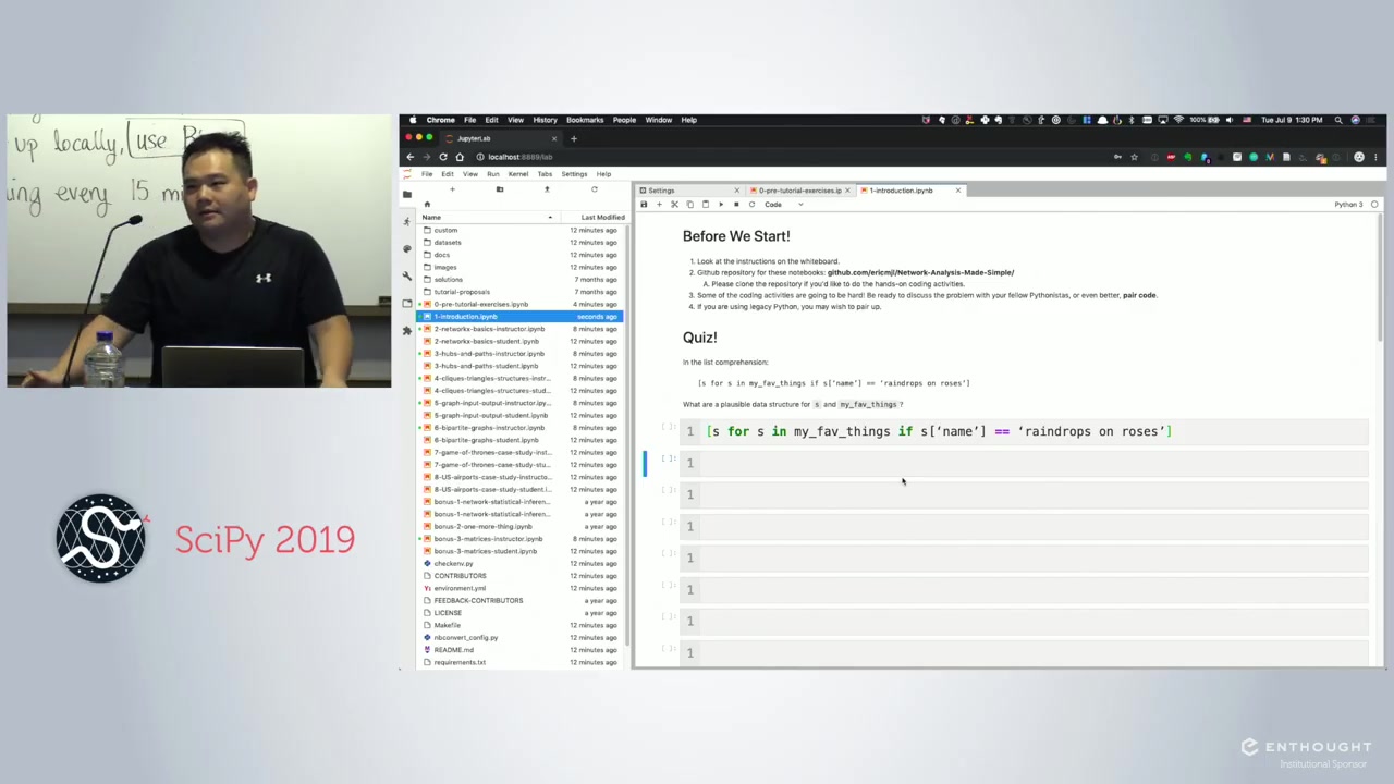 Network Analysis Made Simple | Scipy 2019 Tutorial | Eric Ma