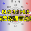 BLG 3:1 HLE赛后数据雷达图_英雄联盟