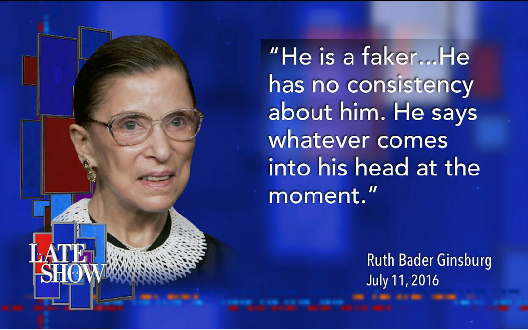 【扣熊晚间秀】金斯伯格-川普推特隔空对战升