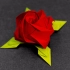 【折纸-教程】川崎玫瑰很多人都会，但是这款原配的花萼就很少见了