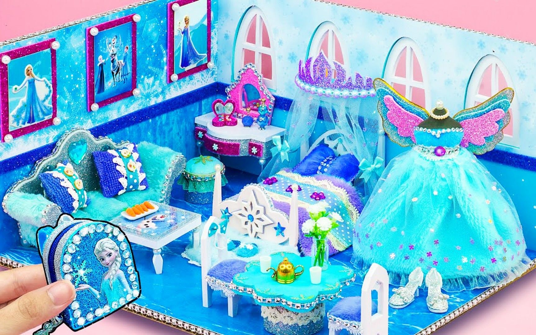 DIY迷你小屋：为小仓鼠建造的冰雪主题城堡，你觉得它会喜欢吗？