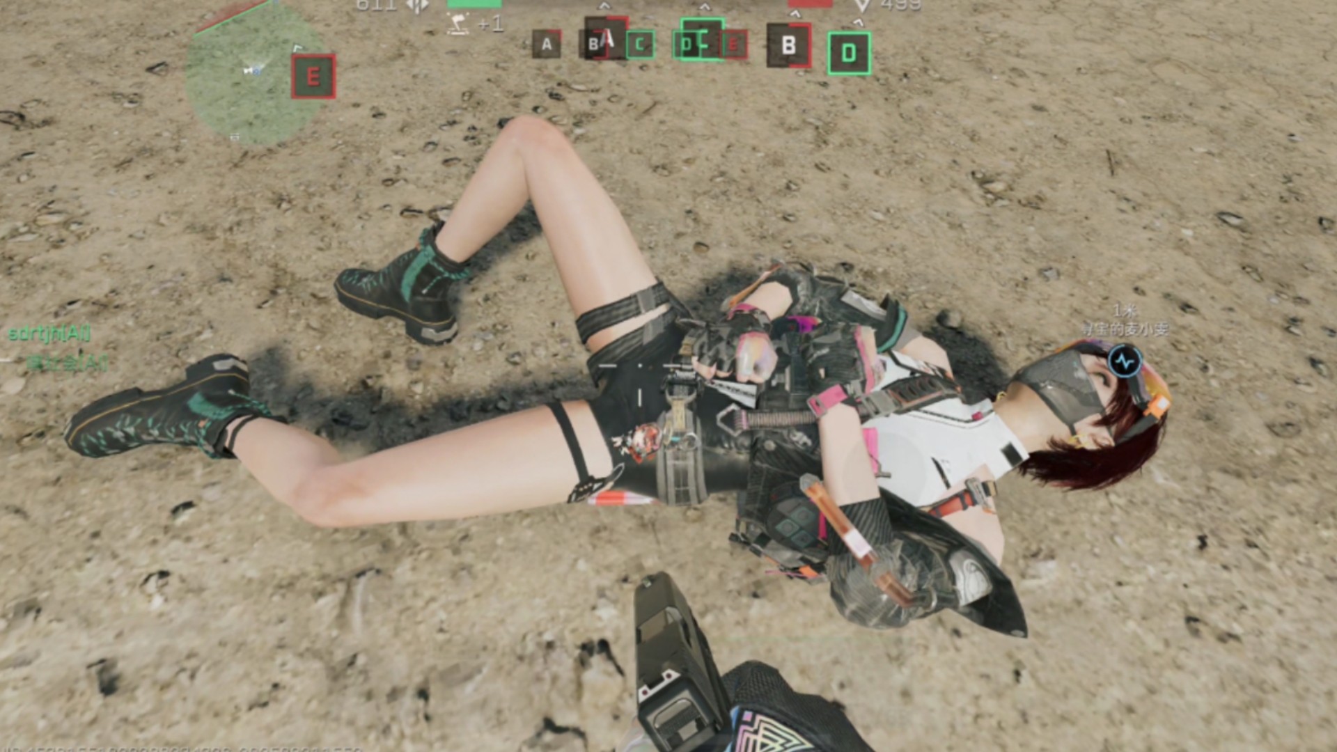 三角洲行动 蛊-能天使·午夜邮差 大战场倒地姿势及布娃娃展示