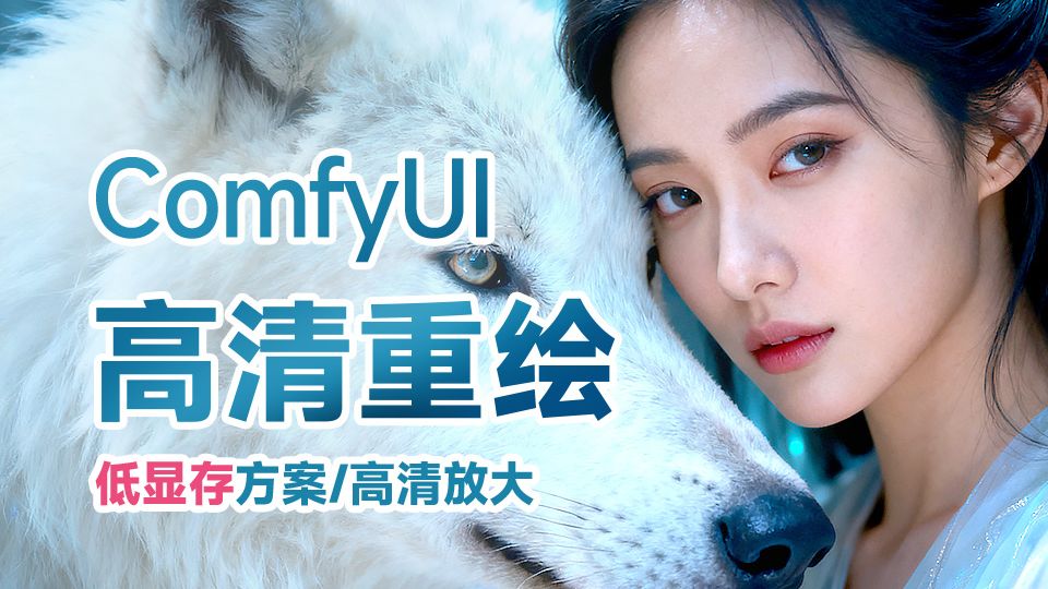 comfyui高清重绘放大工作流