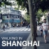 步行在上海安福路｜原上海法租界｜漫步上海｜上海著名网红打卡路