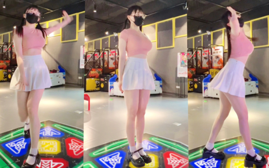 Double Ponytail Frontal Dance Machine [God's Going with the Flow] E Dance to Fame