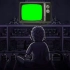 【绿幕素材】小孩子看电视机特效素材，无水印！