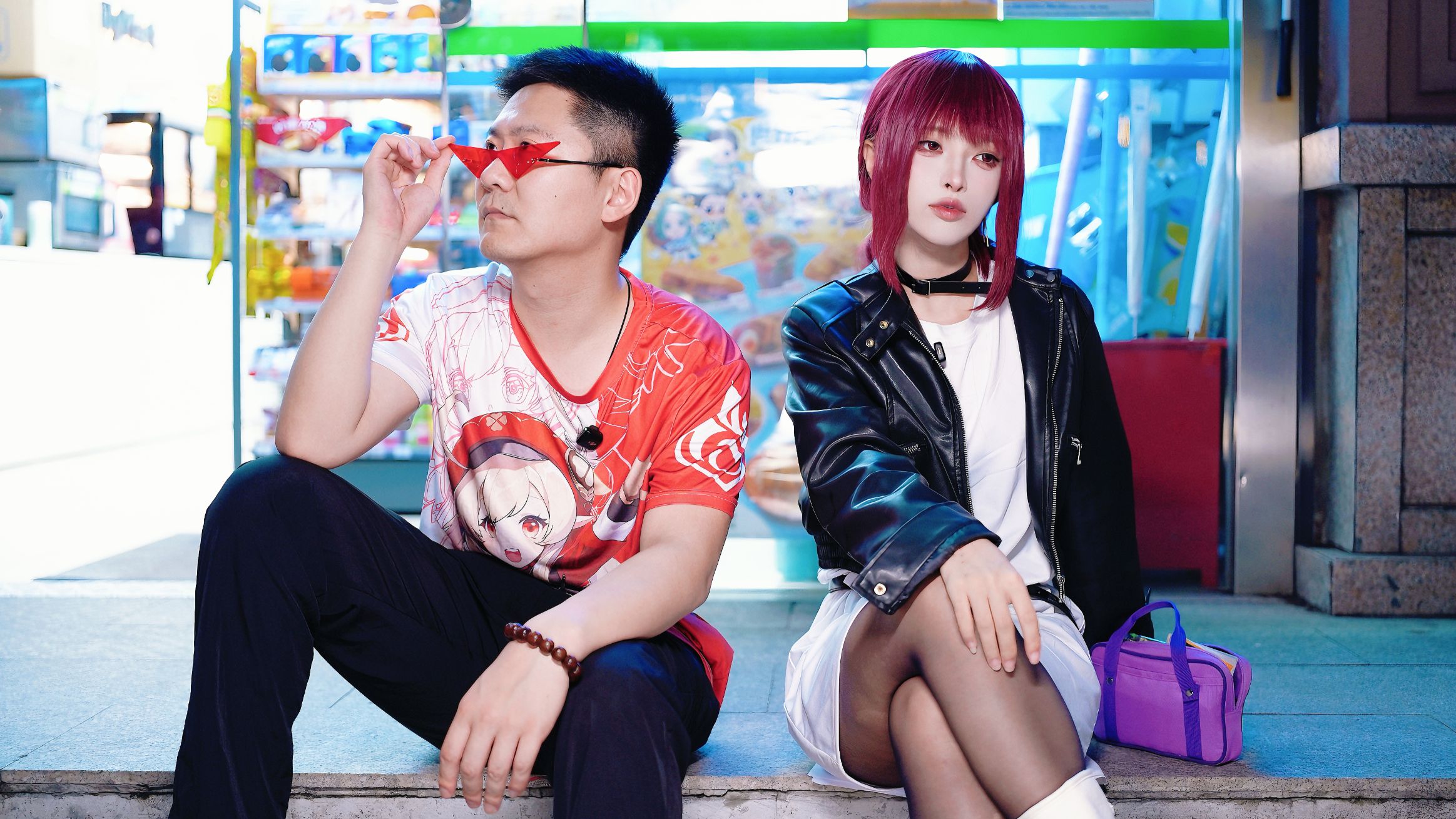 超市后门抽卡歪了的二人
