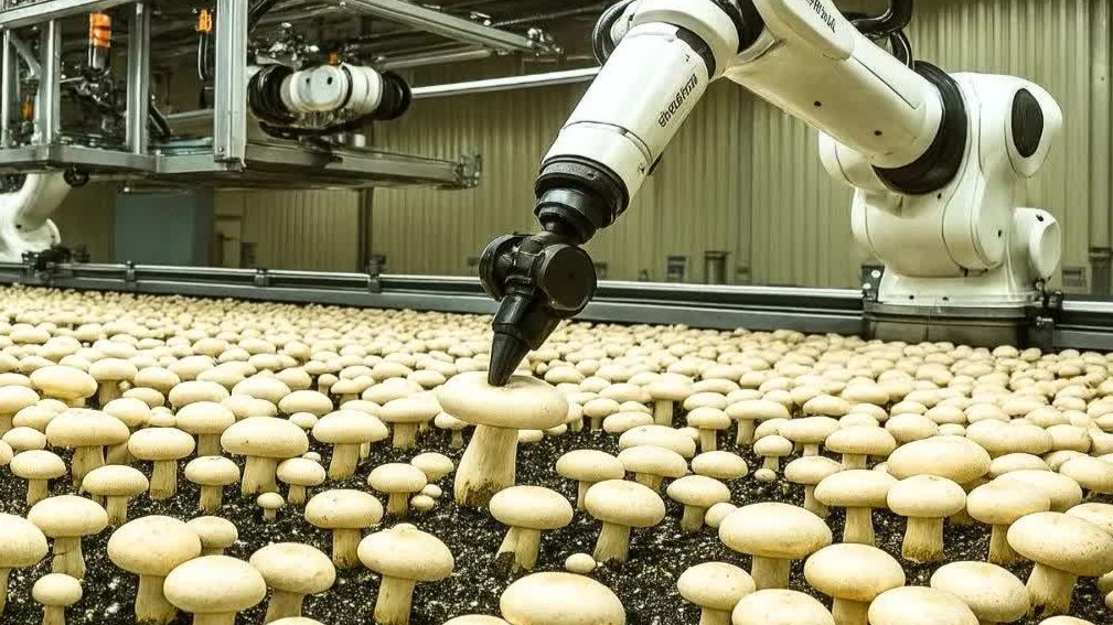 揭秘400万吨蘑菇背后：高科技智慧种植与智能采摘全流程