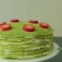 【美食制作】夏日的抹茶千层蛋糕～甜点制作系列