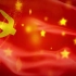 红色党旗飘扬七一八一国庆舞台片头 LED大屏幕背景动态视频21060706