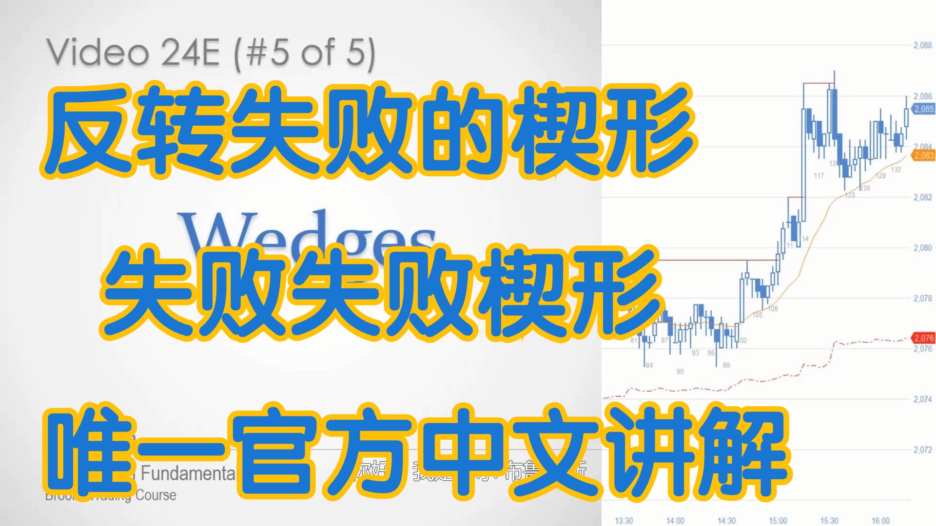 价格行为学 - 24E反转失败的楔形 失败失败楔形 - 官方中文配音 AL Brooks阿尔布鲁克斯