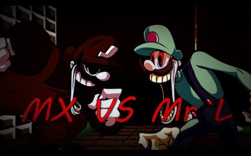 “另类兄弟”FNF Mario's Madness V2 - Powerdown V3 But MX Vs Mr. L