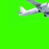 [绿幕]飞机飞过